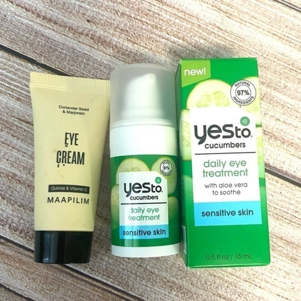 Maapilim & Yes To cucumbers Eye Cream Treatment Set